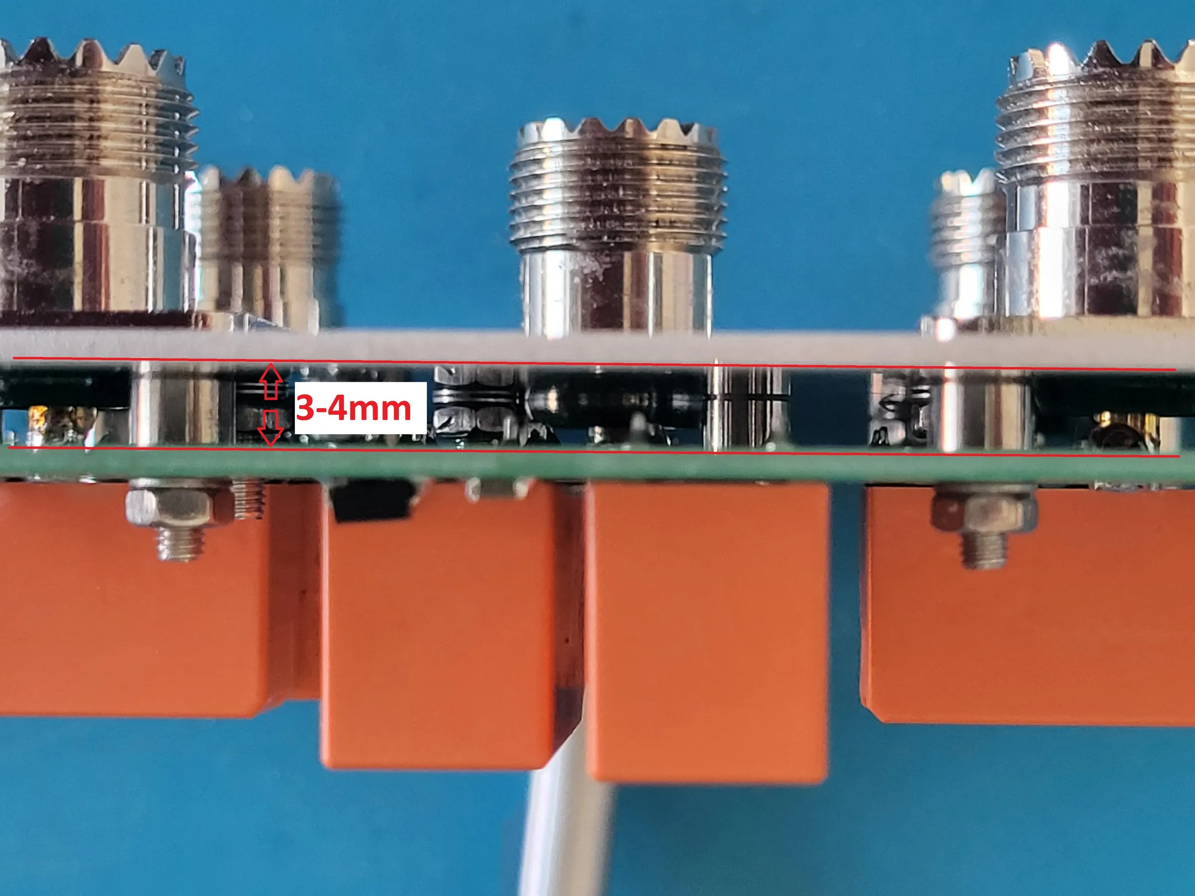 Connector panel assembly, reverse side