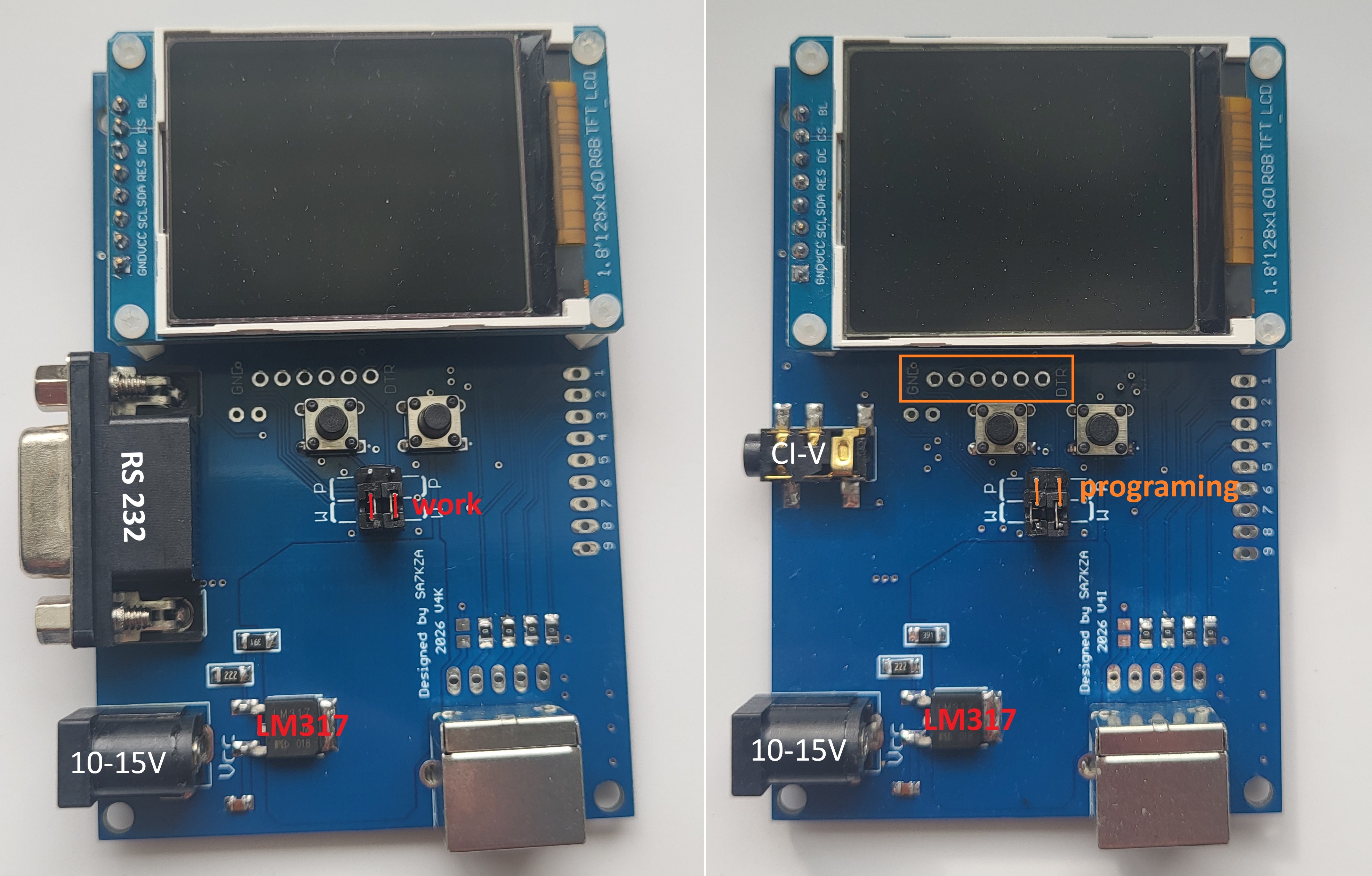 Assembled Band Decoder PCB, display side