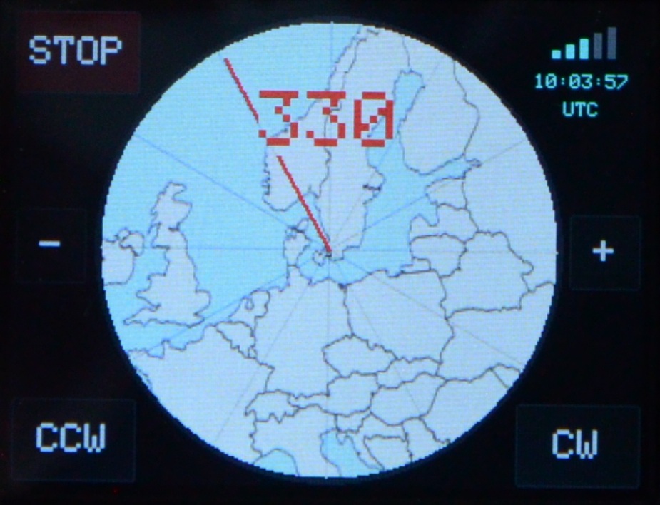 Touch display — map view