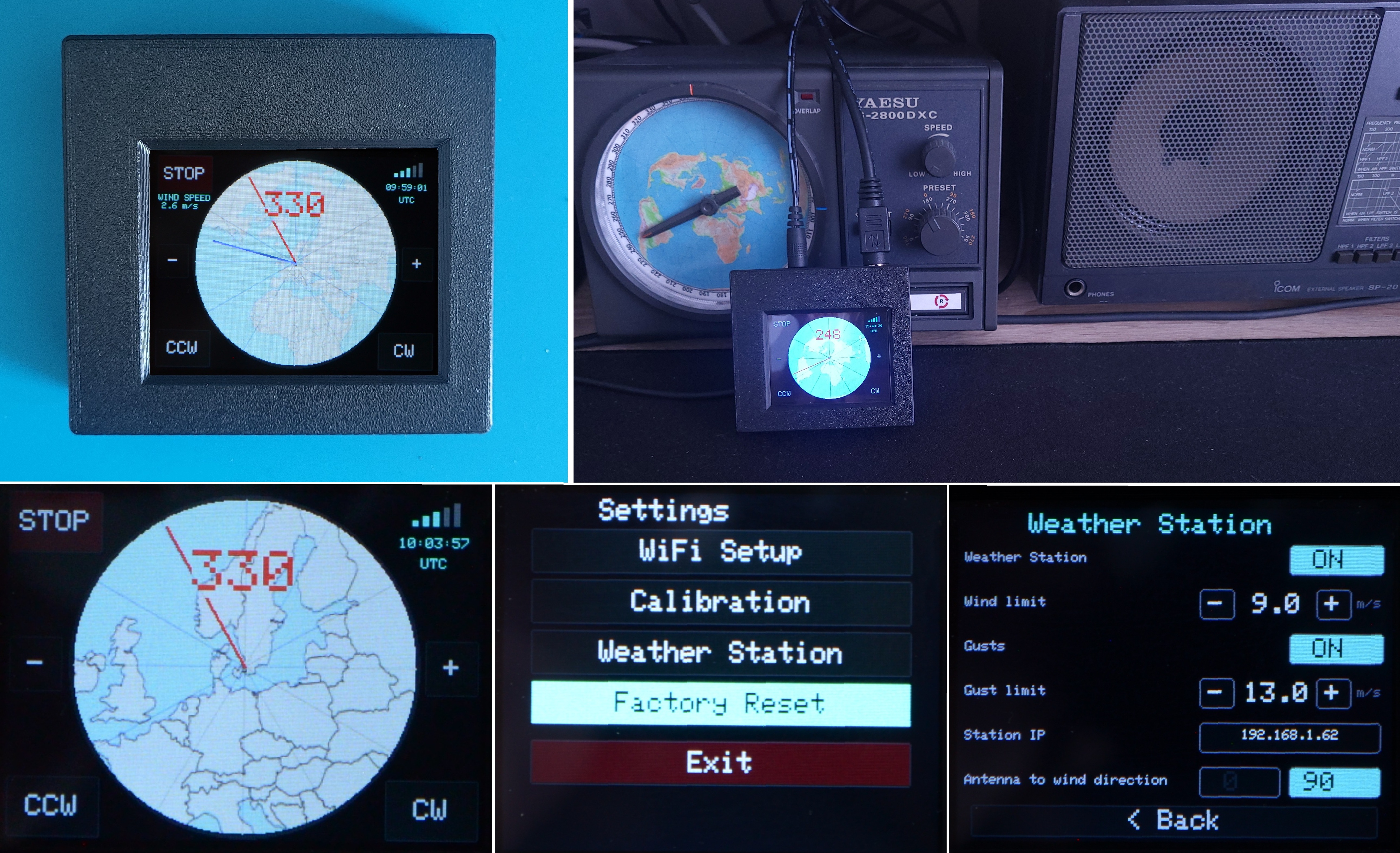 ESP32-S3 touch rotator interface